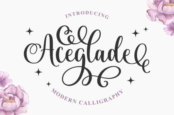 Aceglade: Crafting Elegance with a Magical Script Font