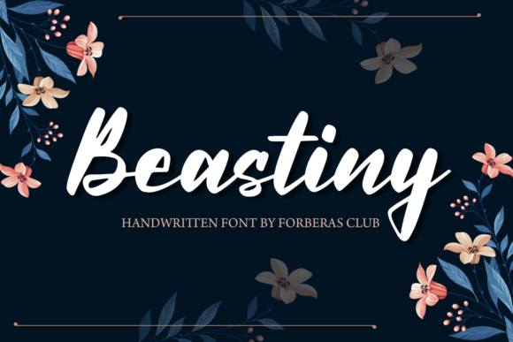 Beastiny: A Joyful Script Font for Romantic Designs
