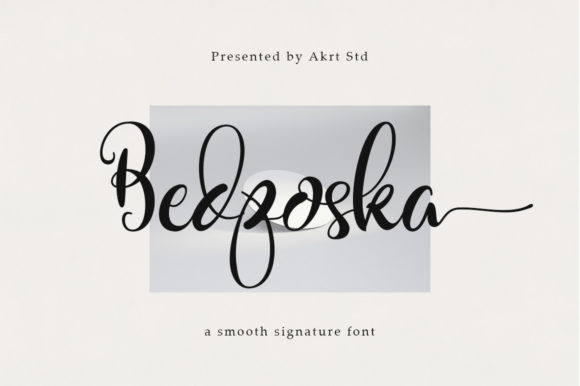 Bedposka: A Flowing Script for Elegant Designs