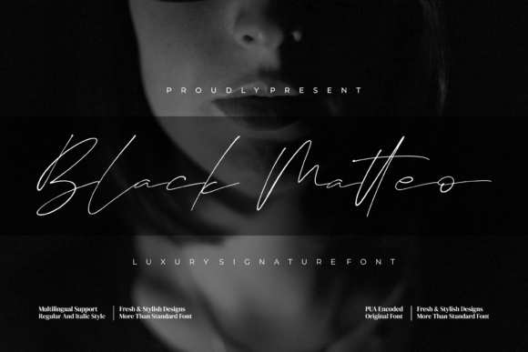 Black Matteo: A Stylish Script for Modern Projects