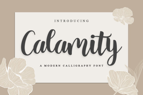 Calamity: A Script Font of Refined Elegance