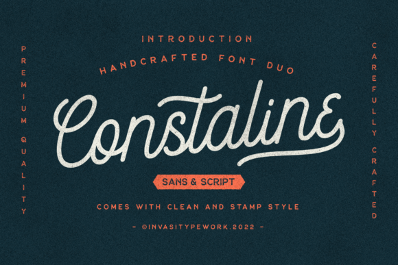 Constaline: A Vintage Duo Font for Timeless Designs