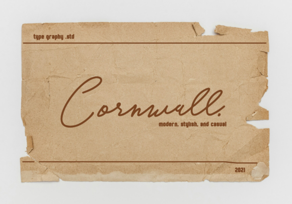 Cornwall: A Script Font That Balances Elegance and Practicality