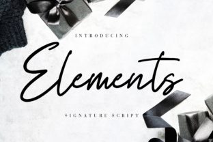 Elements: A Modern Script with Sweetness and Boldness