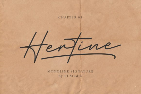 Hertine: A Friendly Script Font for Modern Designers