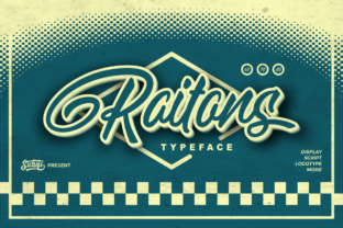 Raitons: A Display Script for Modern and Vintage Design
