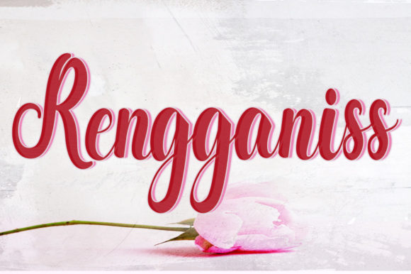 Rengganis: A Script Font with Unmistakable Charm