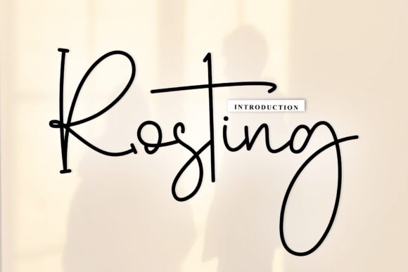 Rosting: The Artisan Font for Elegant Branding