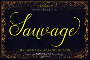 Sauvage: A Script Font with Modern Romanticism