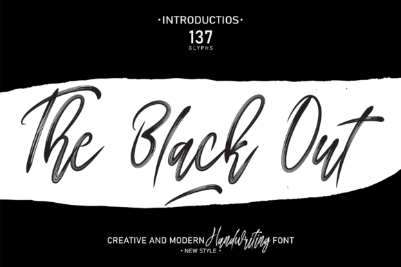 The Black Out: Elevate Your Designs with This Refined Script