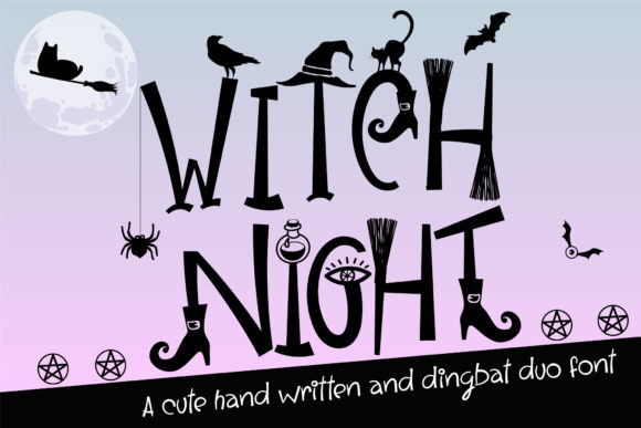Witch Night: The Spooky-Quirky Duo Font for Halloween & Beyond